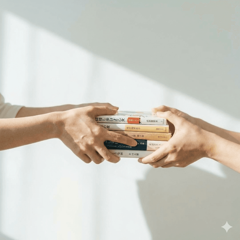 本をつなぐイメージ
